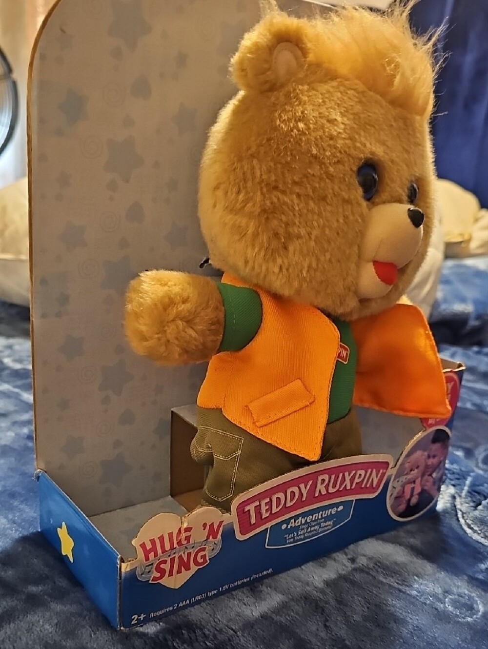 Plush Bear — Brown with Green Shirt & Orange Vest - Picture 2 of 2